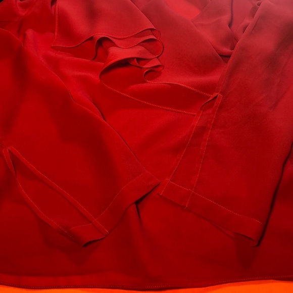 Robert Rodriguez silk long sleeve wrap blouse - Picture 5 of 7